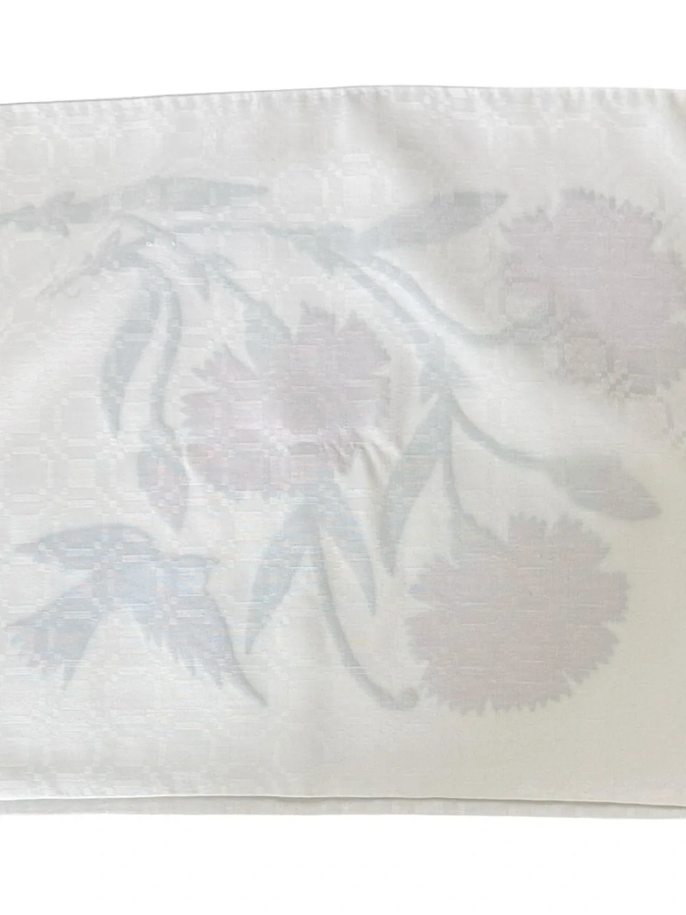Vintage Embroidered Floral Bird Jacquard Pillow Covers Set of 2 17.5” x 28”
